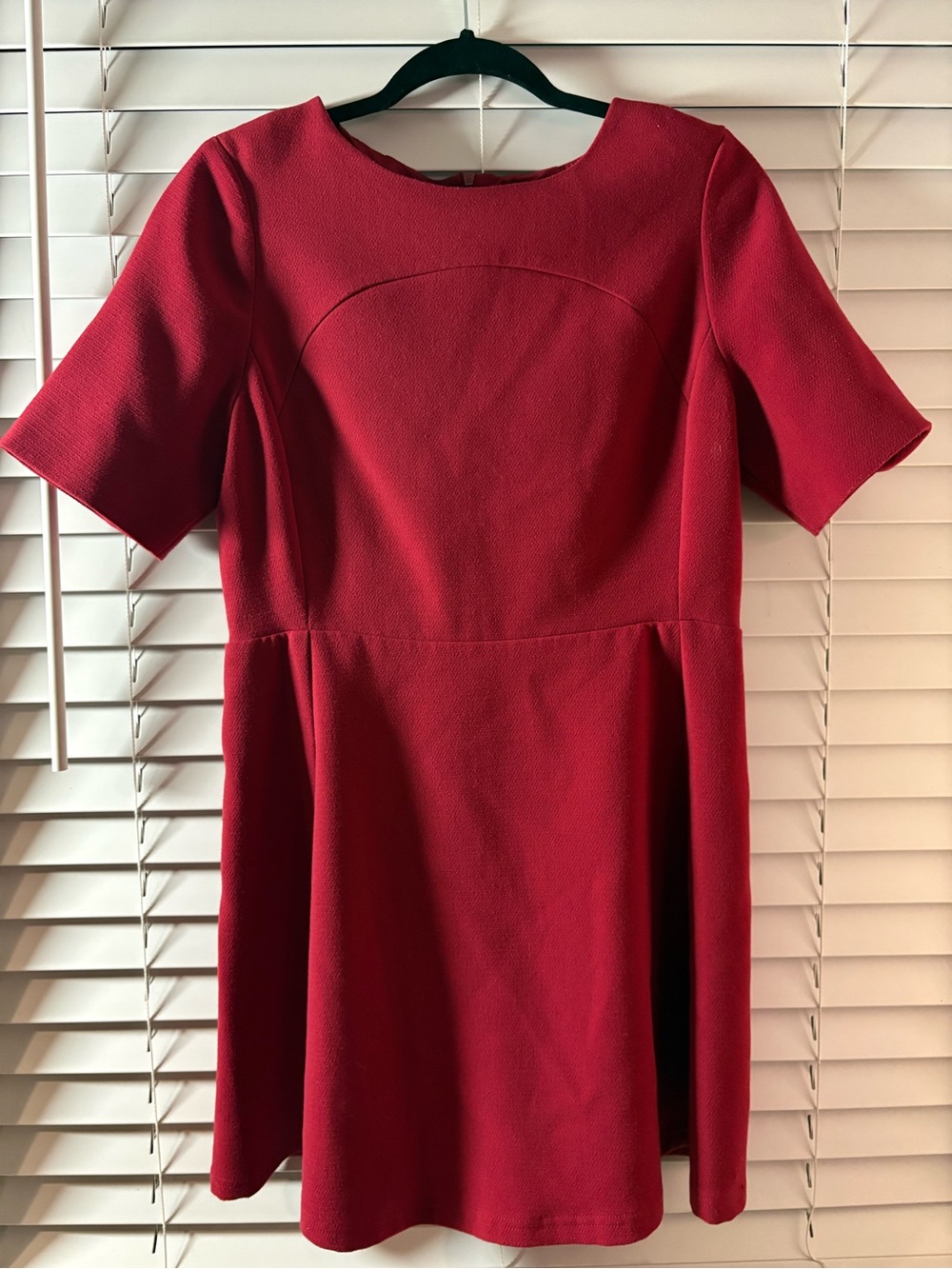 El Corte Ingles Spain Red Short Sleeve Fit Flare Skater Dress EU 42 US 10